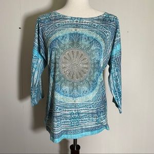 Chico’s pattern/graphic Blouse Vanity size 1